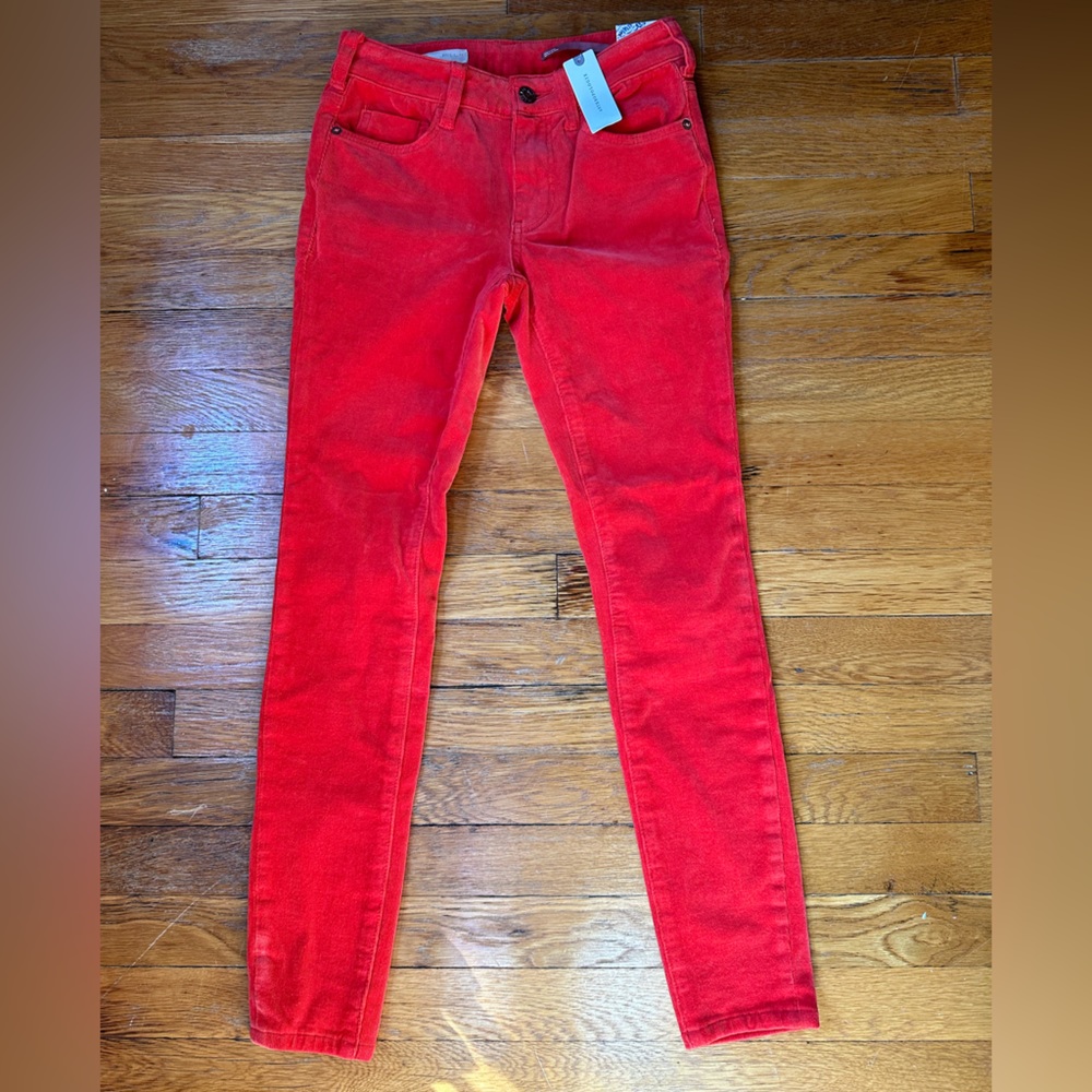 NWT Anthropologie Pilcro high rise skinny cord pants Size 24